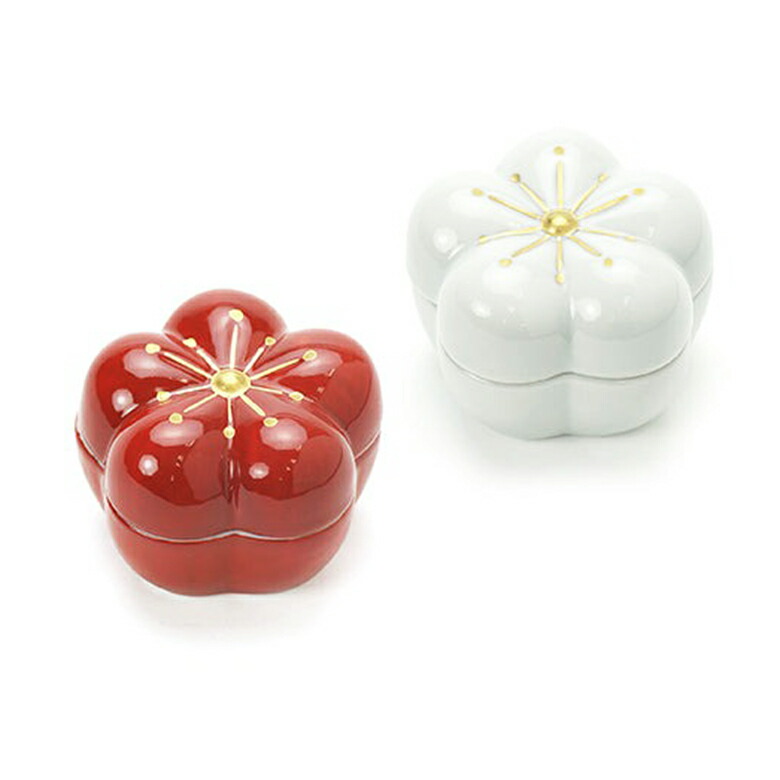 楽天市場】九谷焼 蓋物 梅鉢 赤/上出長右衛門窯＜ 和食器 小鉢 陶箱