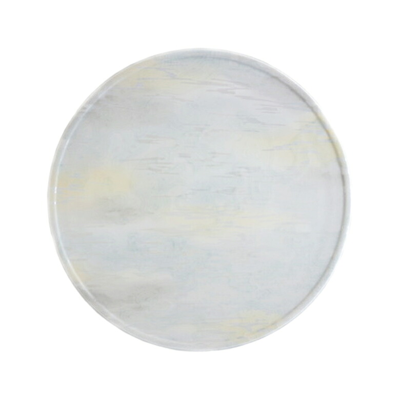釉彩光描佳芳 Mist フラットプレート 23cm