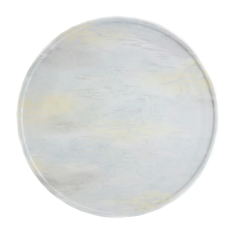 釉彩光描佳芳 Mist フラットプレート 27cm