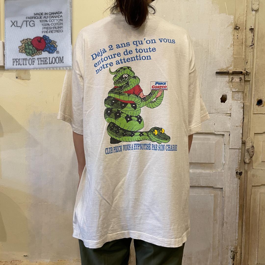 【GF157】 Tシャツ 企業T コストコ フランスのコストコ 90s