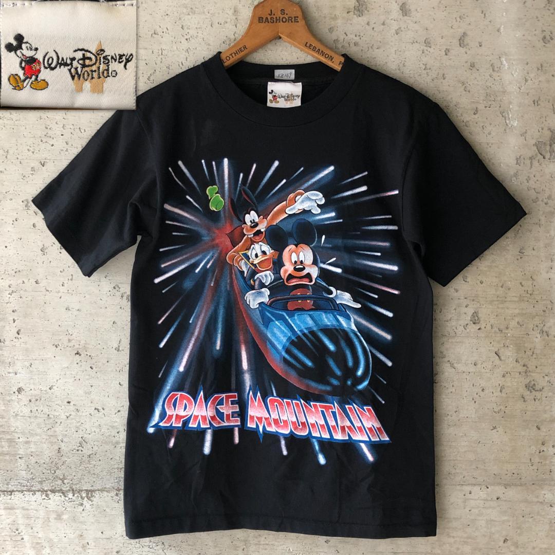XZ169 スペースマウンテン ビンテージ ディズニー Tシャツ USA製