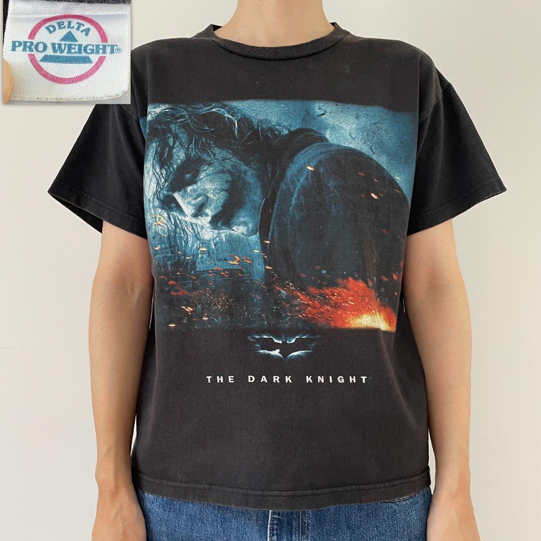 ビンテージ バットマン ダークナイト DELTA ムービー 映画 Tシャツ 半袖 古着 00s DC Comic BATMAN The Dark Knight JOKER バットマン