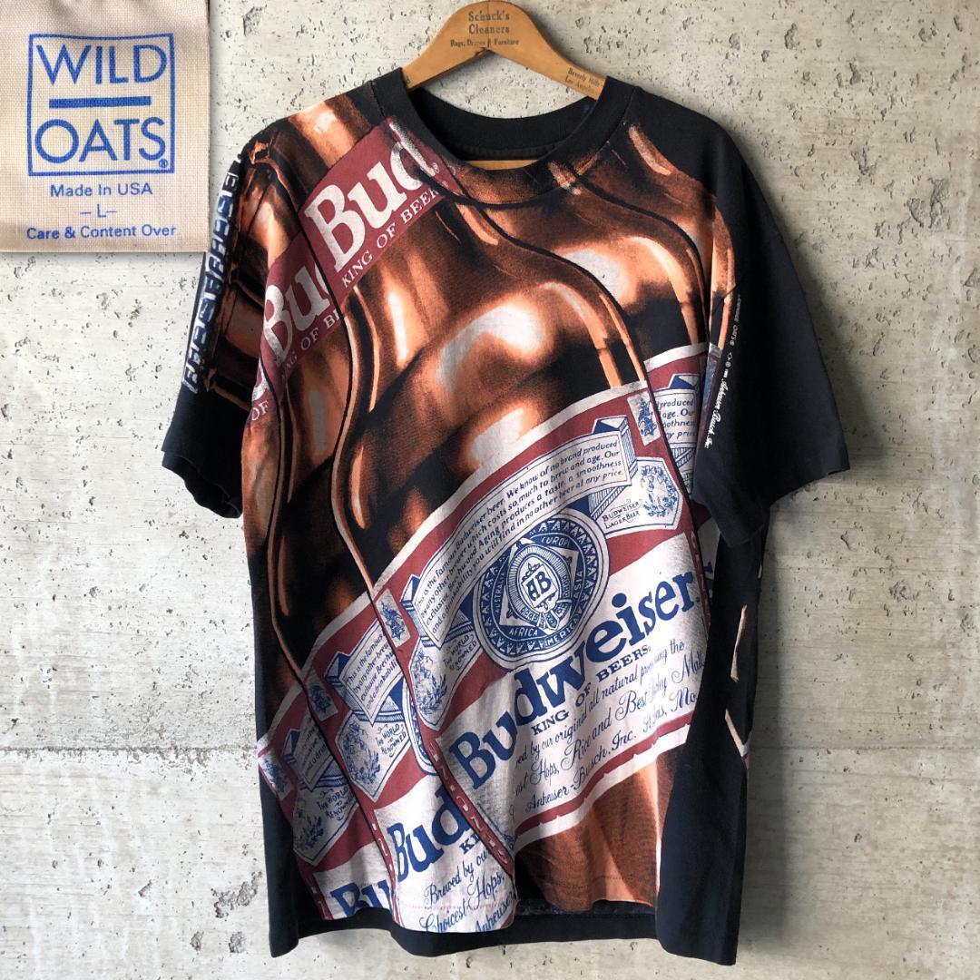 楽天市場】80s USA製 □ バドワイザー プリント 半袖 リンガー T