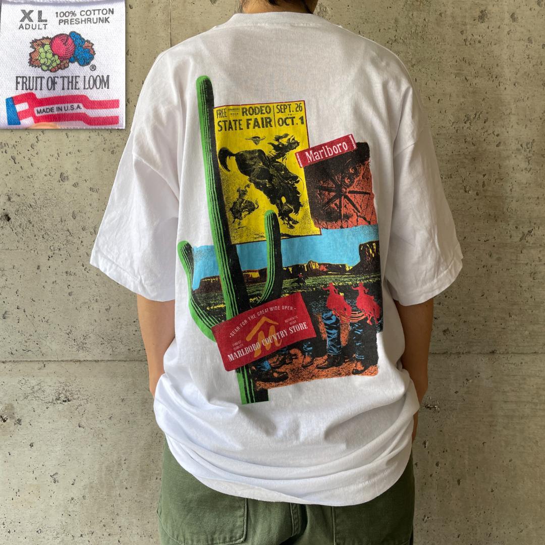 XZ391 Tシャツ マルボロ タバコ プロモ サボテン ポケT 90s プロモ