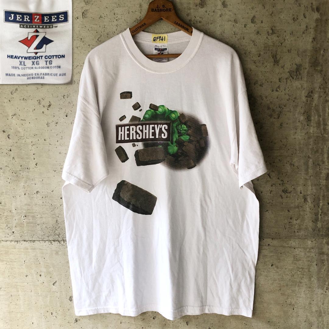 GF741 00s Tシャツ ハーシーズ コラボ ハルク お菓子 プロモ 企業|福井産米と雑貨 おじま商店