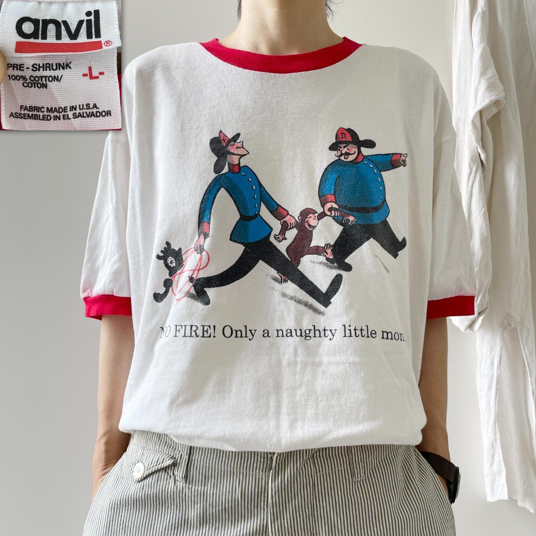 楽天市場】おさるのジョージ Tシャツ メンズM 白 13656 Curious