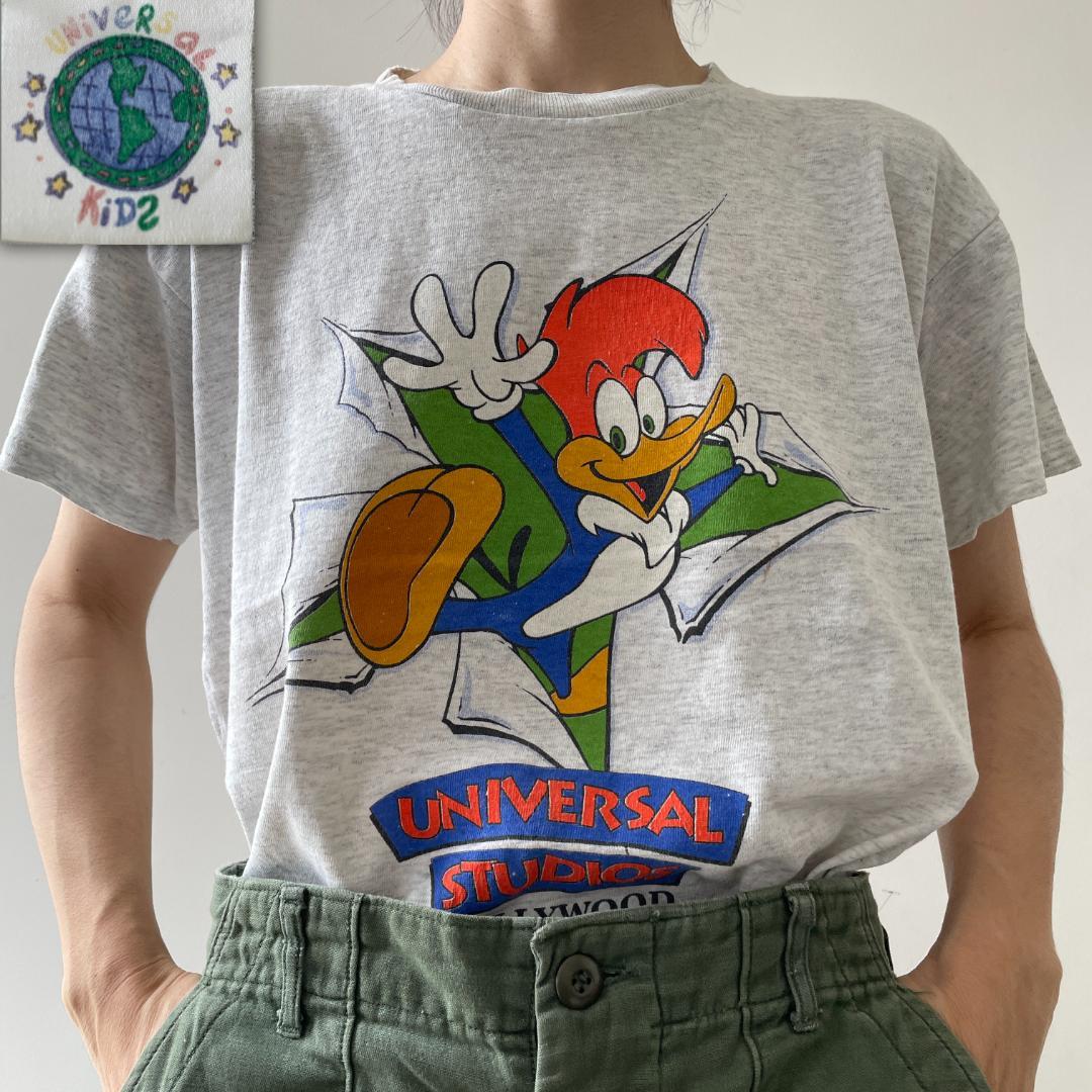 GG41 90s Tシャツ ウッドペッカー ユニバーサルスタジオ ハリウッド｜福井産米と雑貨 おじま商店