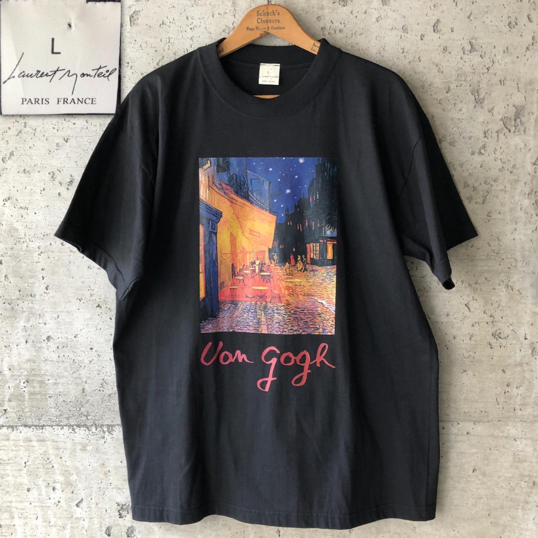 楽天市場】XZ246 00s ゴッホ アート Tシャツ 星月夜 ブラック