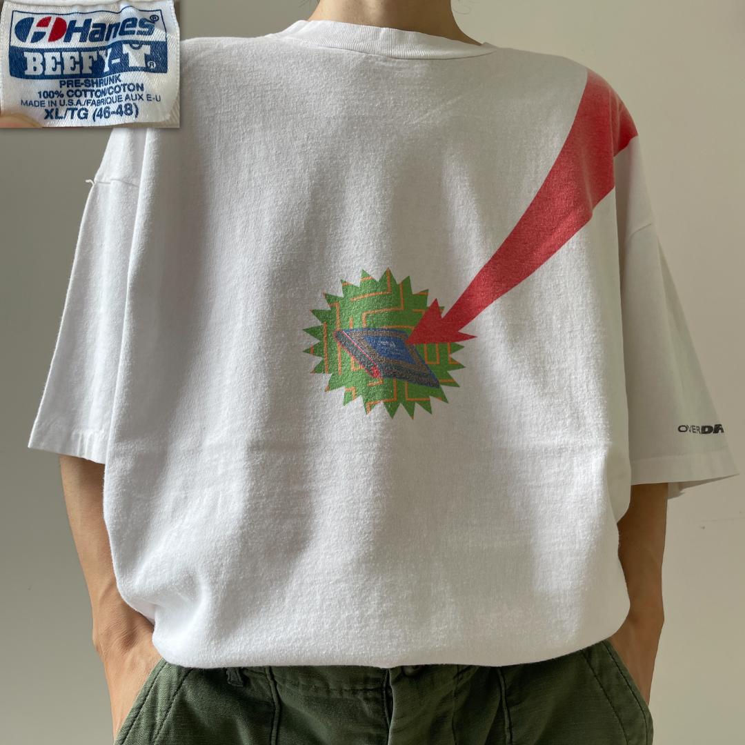 GF866 90s Tシャツ インテル intel CPU プロモーション IT