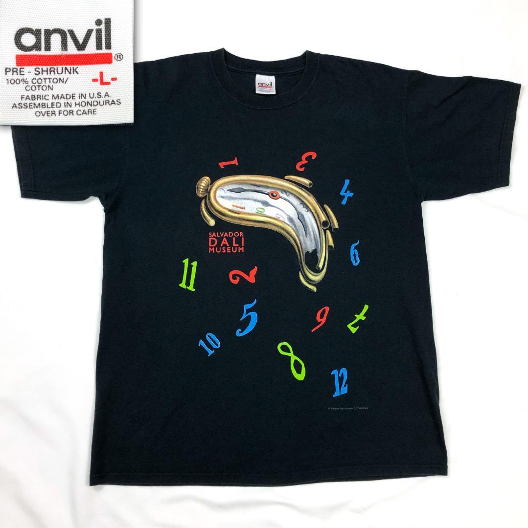 XZ491 90s サルバドールダリ アート Tシャツ USA製 溶ける時計｜福井産米と雑貨 おじま商店