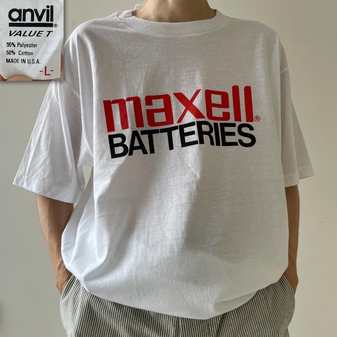 GG110 80s ティーシャツ プロモ 会社組織 マクセル maxell 乾電池