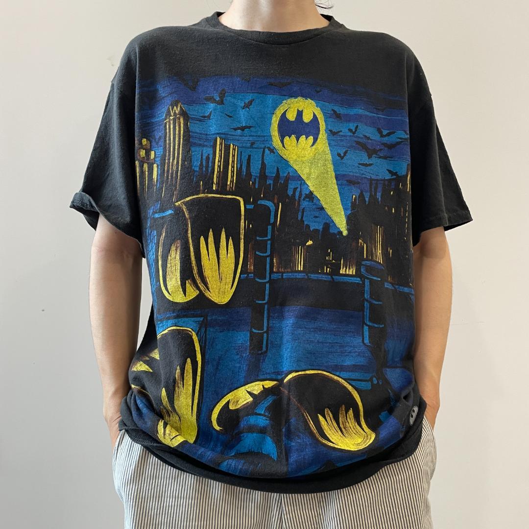 GG283 10s Tシャツ ダリ アート 溶ける時計 バットマン パロディ