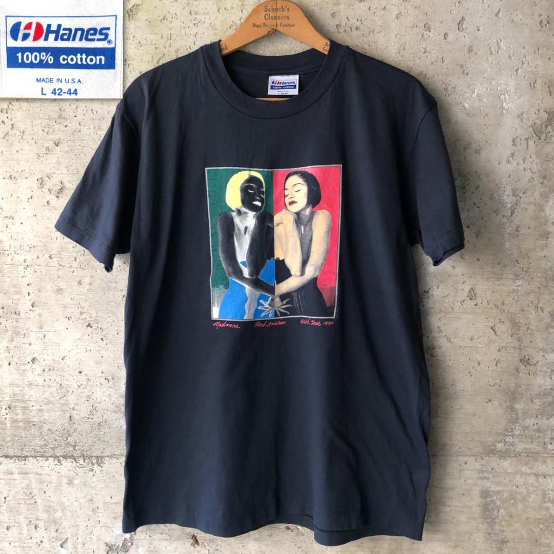 GG420 90s マドンナ Tシャツ ワールドツアー ブロンド アンビション|福井産米と雑貨 おじま商店