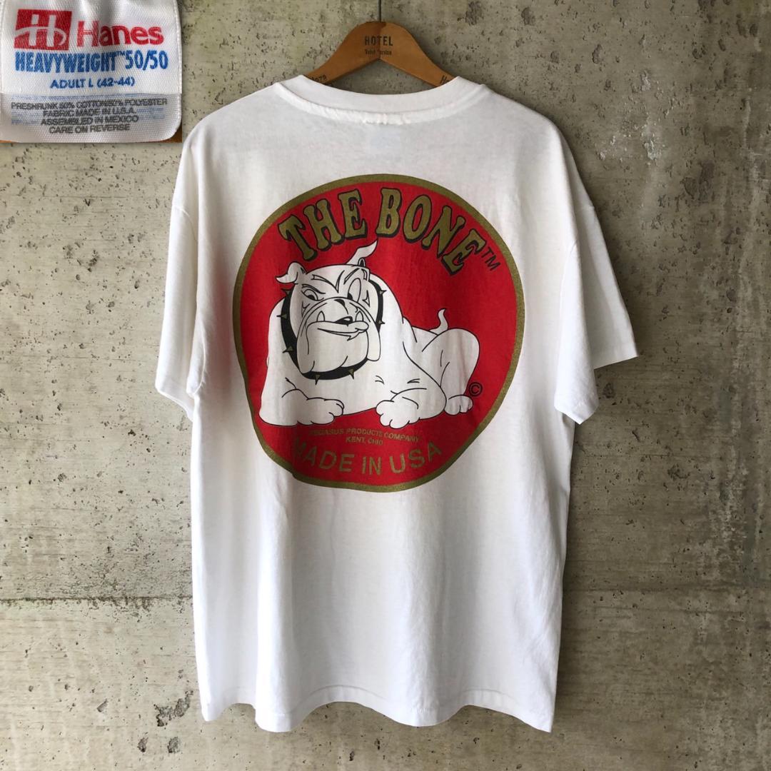 GG438 90s THE BONE ブルドッグ 居住地 触れ散らかす プルオーバー USA製