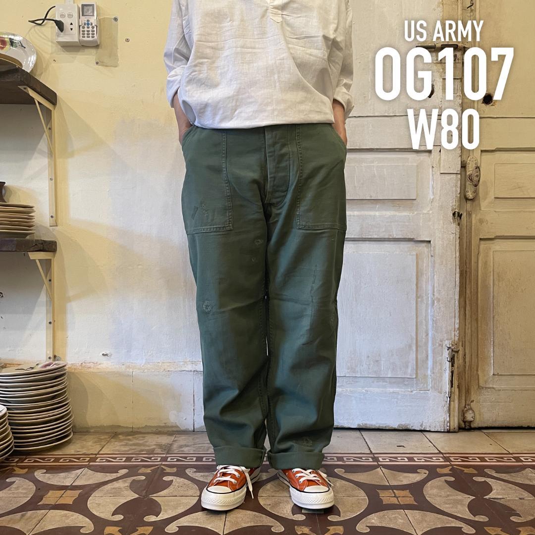 ベイカーパンツ OG507 70s usarmy 軍パン ミリタリー 70s US ARMY OG-507 baker pants ミリタリーベイカーパンツ 28