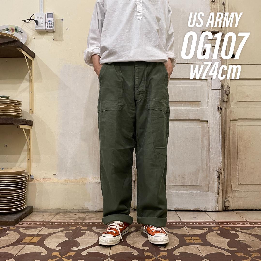 60s ベイカーパンツ　og-107 黒ゴリラ 古着 60s 米軍 US ARMY 「初期」 ダメージ & リペア 8.5oz