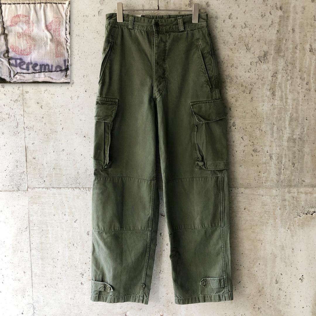 実物　サイズ45 フランス軍 M47 前期 カーゴパンツ デッドストック MILITARY 希少 実物 新品 デッドストック フランス軍 M-47