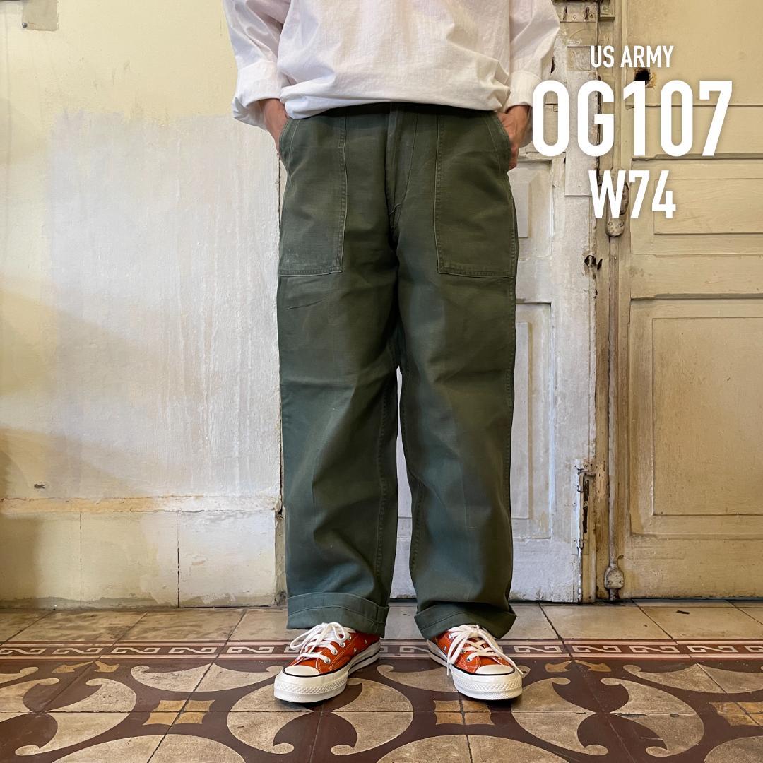 60s US ARMY og-107 ベイカーパンツ U.S.ARMY 60年代 USA製 OG-107 ミリタリー ベイカーパンツ