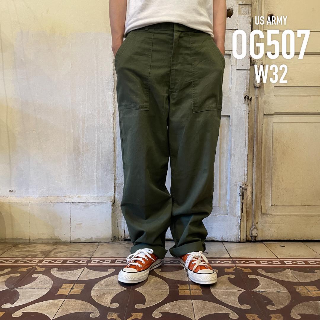 GD217 US ARMY 米軍 アメリカ軍 ベイカーパンツ 80s OG507 80s USA製 米軍 ベイカーパンツ | 実寸W31 緑系 OG-507 TROUSERS