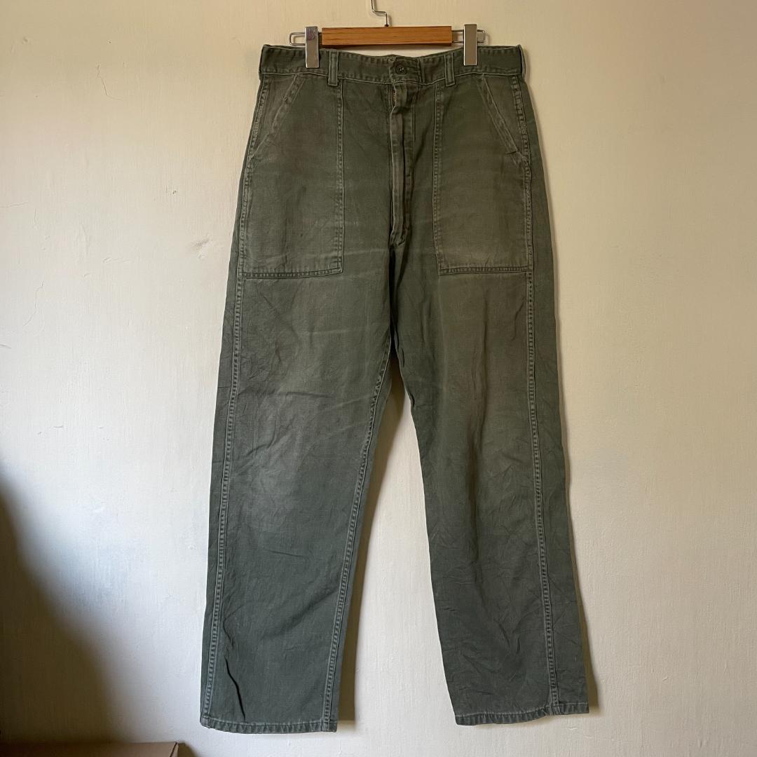 60s 米軍実物ベイカーパンツ OG107 36✖️31 60s US Army 米軍 OG107 ベイカーパンツ 初期型 62年製造 Medium