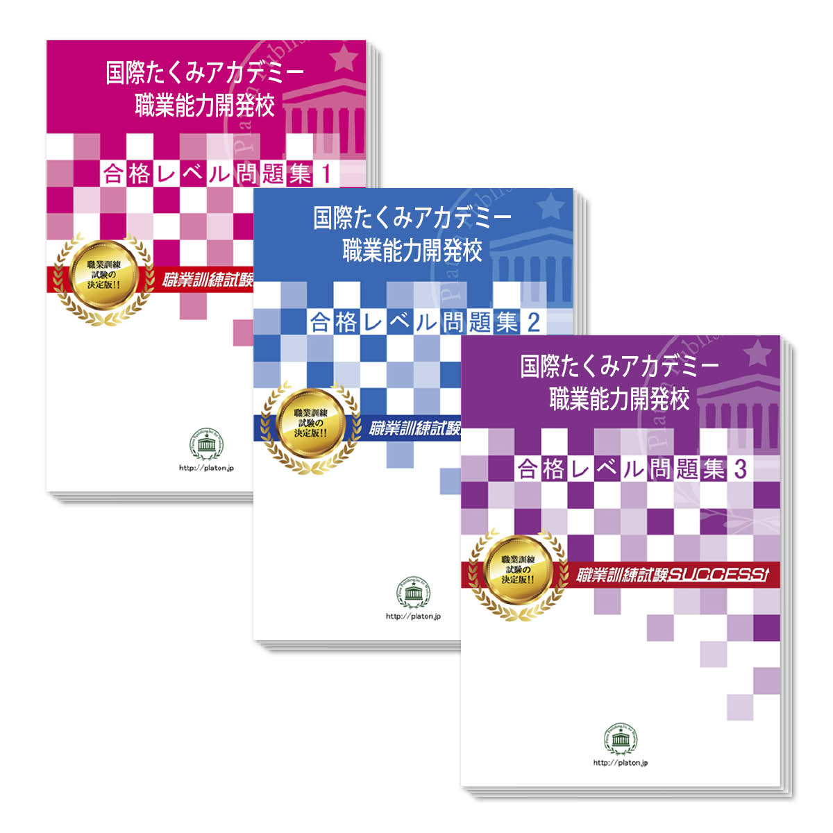 在庫一掃 送料 代引手数料無料 国際たくみアカデミー職業能力開発校 受験合格セット問題集 3冊 爆売り Www Faan Gov Ng