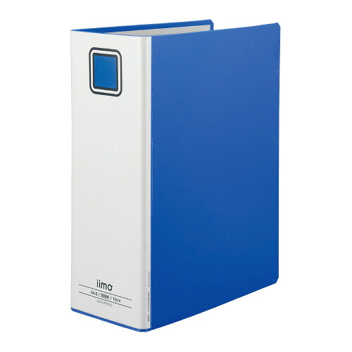 コクヨ パイプ式ファイル(両開き式) A4タテ型 10冊入り メーカー品番:EM-FURT6100BX10 2穴 青 綴じ厚:100mm 収容枚数:1000枚 外寸:W246xD307xD115mm 表紙:PPフィルム貼 綴じ金具分別廃棄可
