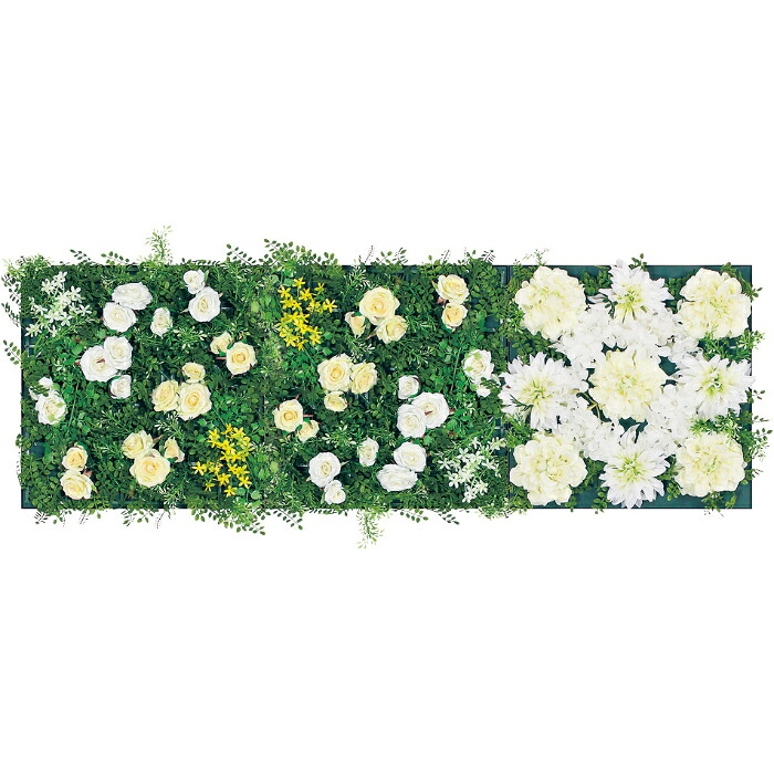 インテリアアート アートデコ アートパネル フラワー 980&times;400&times;100mm AM6412 アートパネル 北欧 モダン 玄関 花 横長 モノトーン｜OK-DEPOT