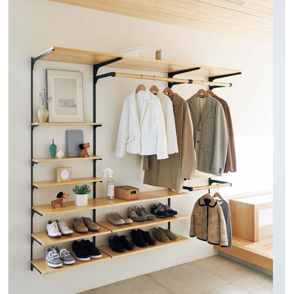 楽天市場】WOODONE ウッドワン 無垢の木システム収納 玄関まわり