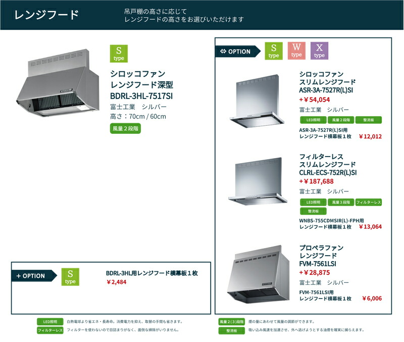 激安システムキッチンエラーレSタイプW2550人大スライド収納ローコスト静音シンク充実低価格格安安い大特価セール壁付タイプ255cm