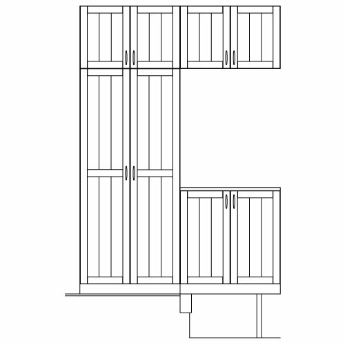 LOHAS material 無垢建具 玄関収納 セットプラン SG07 Plan-4 パイン 自然素材 木製 下駄箱 収納 戸 特注 突き板 インテリア 家具
