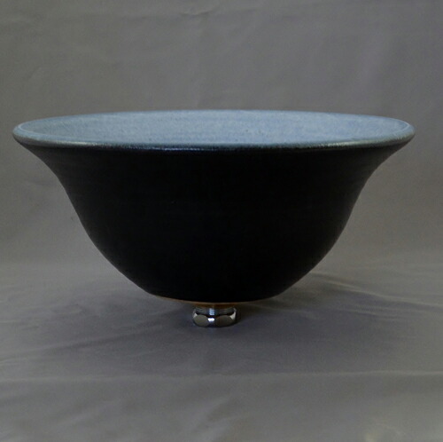 重蔵窯　洗面ボウル　MEBIUS　Design Bowl　MEBI-0032BB　ブルーブラック 洗面化粧台 送料無料 個性的 デザイン性