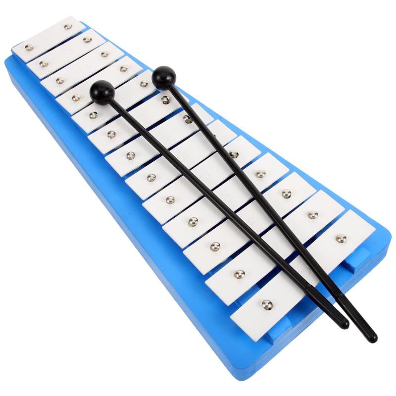 グロッケン　練習用　マレット付き　ケース付き Amazon | 卓上 鉄琴 30音 折りたたみ グロッケン マレット2本