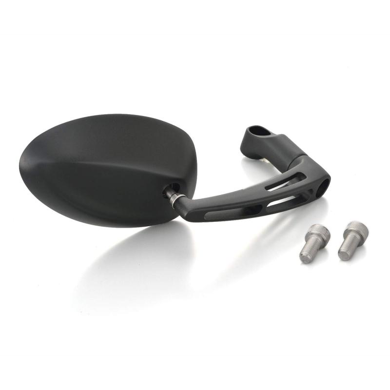 楽天市場】DAYTONA パラレルミラー オーバル ブラストブラック（右側用