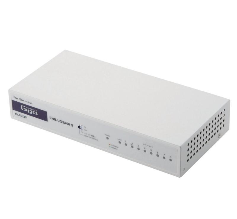 楽天市場】エレコムスイッチングハブ8ポートギガビットPoE機能搭載
