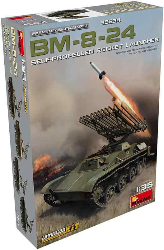 ミニアート 1/35 ソ連軍 BM-8-24自走多連装ロケットランチャー インテリアキット (内部再現) プラモデル MA35234