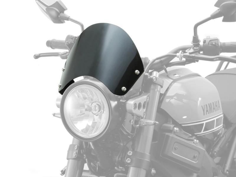 ハリケーン(HURRICANE) フロントバイザー CAF・・スタイル アルミ製 ブラック XSR900 HA6109 スクリーン