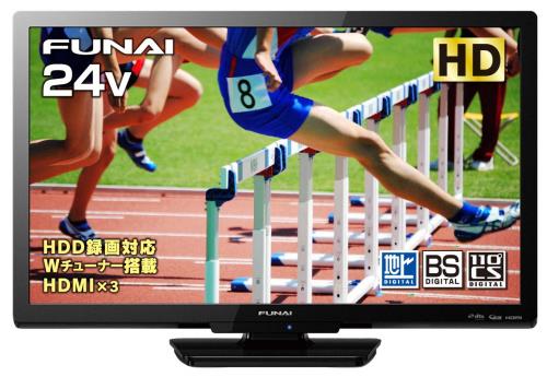 FUNAI テレビ24v型 Amazon | フナイ 24V型 液晶テレビ ハイビジョン ダブル
