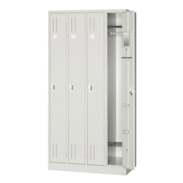 プッシュ錠ロッカー 4人用 ホワイトタイプ W900×D515×H1790mm 個人様宛配送不可 [BL47] 45,804円