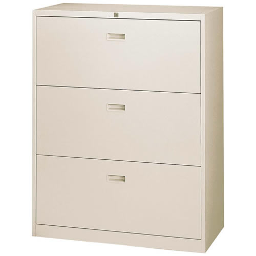 A4対応 3段ファイル引出し 鍵付き W880×D400×H1110mm 法人様限定商品 [FA40-G11]