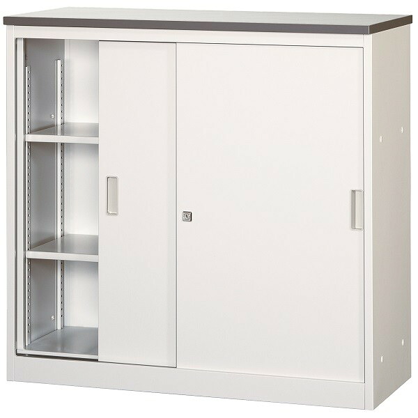 受付ハイカウンター 書庫型タイプ W900×D450×H890mm お客様組立 法人様限定商品 [CVA-9HS-G]