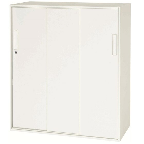 3枚引戸型書庫 幅900×奥行450×高さ1030mm 下置専用 システム収納家具バリアス・シスト デリカウォール(Vシリーズ) 送料別【V945-11TS】|オフィス家具店スギハラ