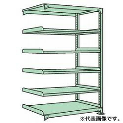 【連結型】スチール棚 中量ラック150kg/段タイプ 高さ2100×間口890×奥行450mm 棚板6枚 業務用ラック お客様組立 送料別 法人様限定商品