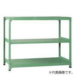 スチール棚 中量ラック 200kg/段タイプ 単体型 高さ1200×間口1490(柱芯)×奥行450mm 棚板3枚 業務用ラック お客様組立 送料別 法人様限定商品