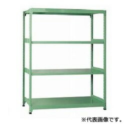 スチール棚 中量ラック 単体型 250kg/段タイプ 高さ2100×間口890(柱芯)×奥行750mm 棚板4枚 業務用ラック お客様組立 送料別 法人様限定商品