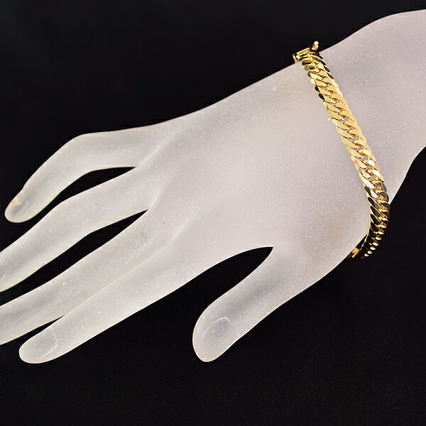 楽天市場 喜平ブレスレット K18 ゴールド 6面ダブル cm 30g ゴールド キヘイ チェーン 18金 新品 メンズ レディース 御徒町宝石問屋