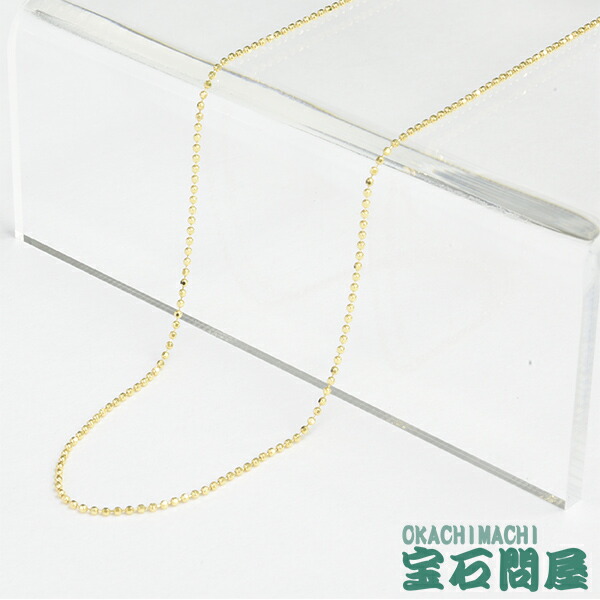 18K ゴールド ネックレス 2.1g 楽天市場】K18 ゴールド 角アズキ チェーン ネックレス 45cm 2.1g 1.0