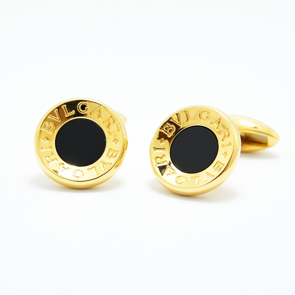 ブルガリ　イエローゴールド白蝶貝カフリンクス BVLGARI 貴金属・宝石 ブルガリブルガリカフス イエローゴールド