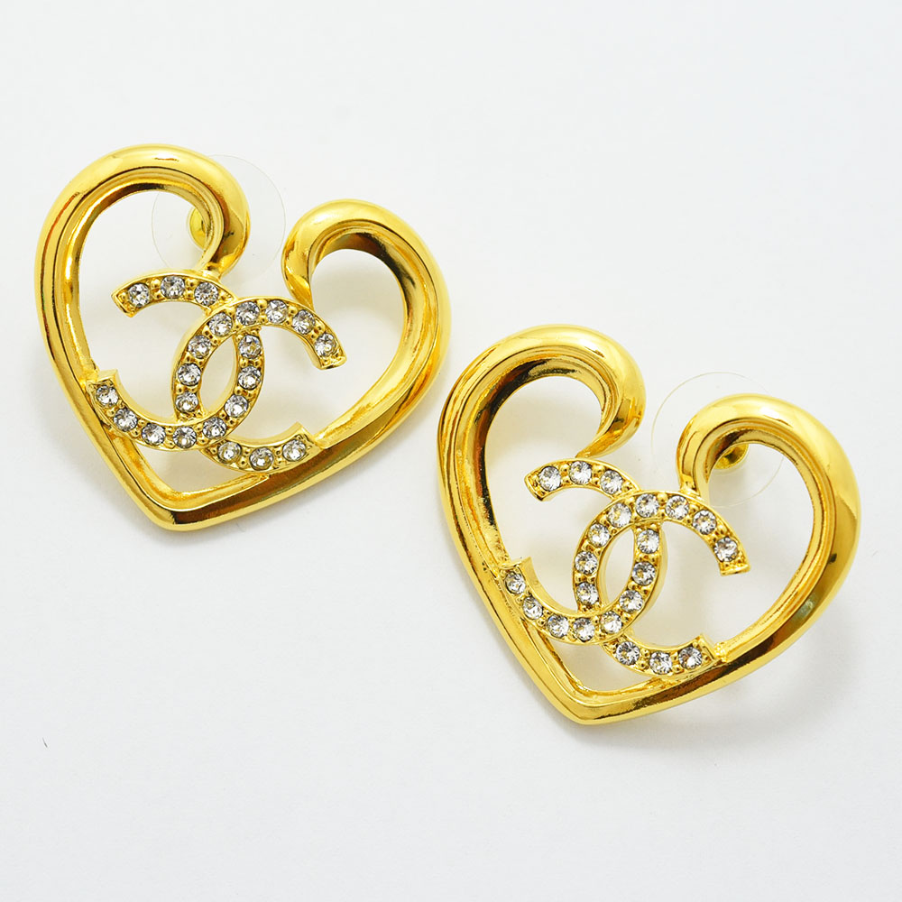 楽天市場】CHANEL シャネル/ココマークハートピアス/Bランク/94