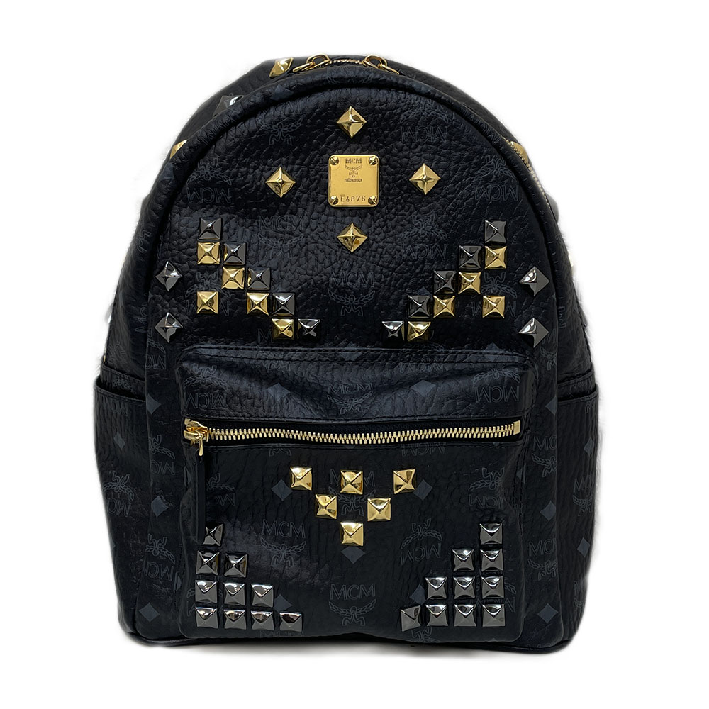 楽天市場】MCM エムシーエム スタッズ付きリュックサック DUAL STARK