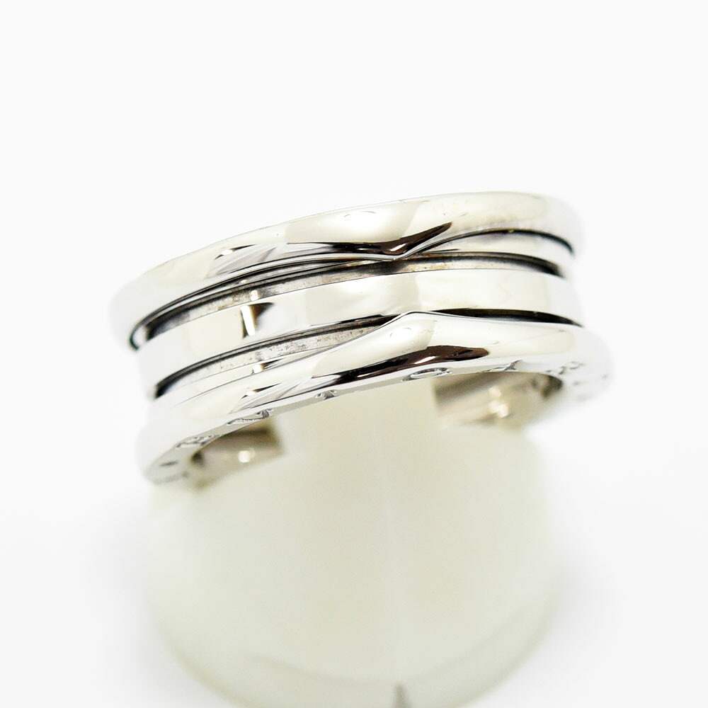 ブルガリ リング ビーゼロワン BVLGARI 指輪 B.zero1 K18WG #55 約14号 新品仕上げ 中古
